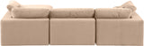 Comfy - 4 Piece Velvet Modular Sectional With Chaise