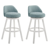 Erika - Modern Transitional Swivel Wood Bar Height Kitchen Bar Stool