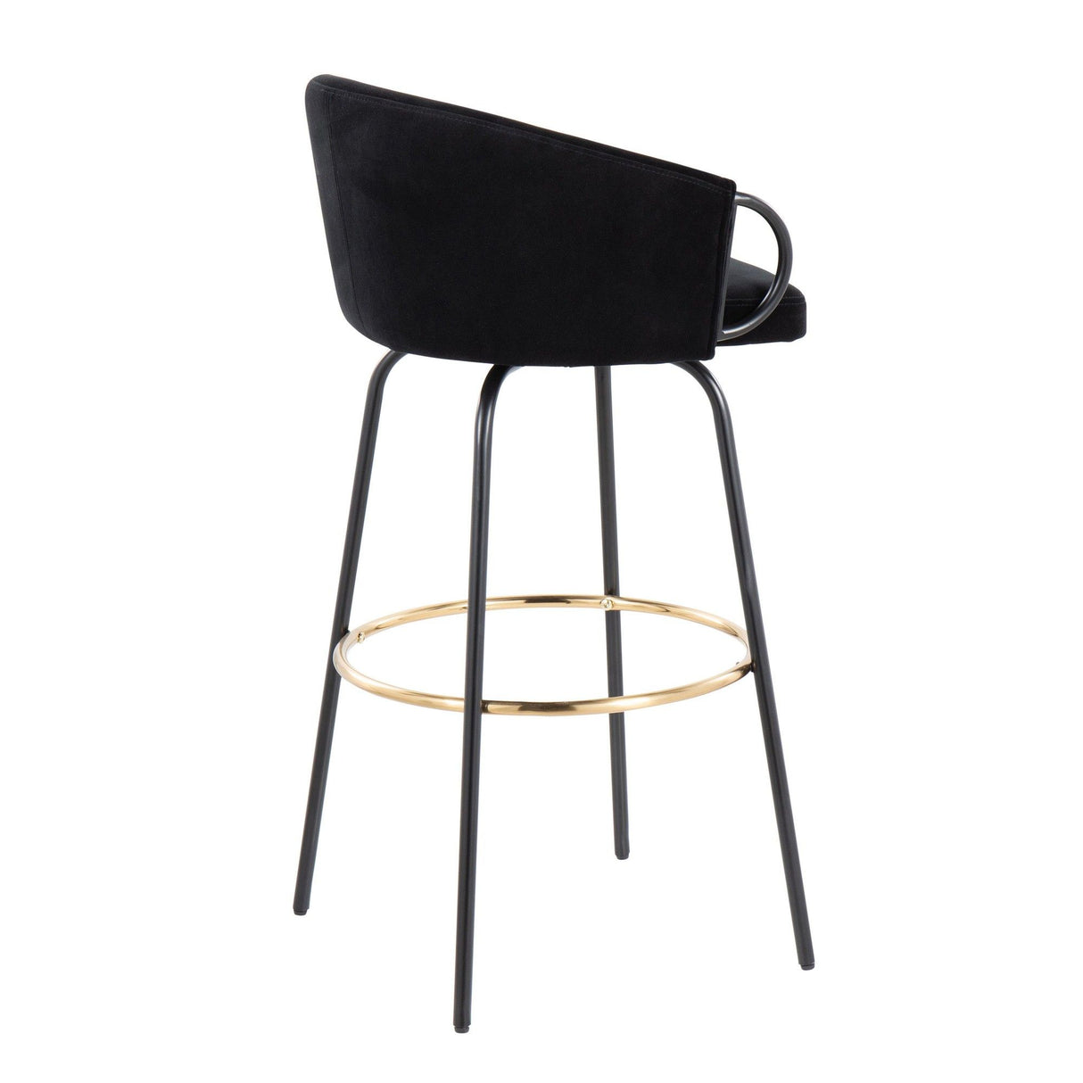 Claire - 30" Fixed-Height Barstool (Set of 2) - Black Base
