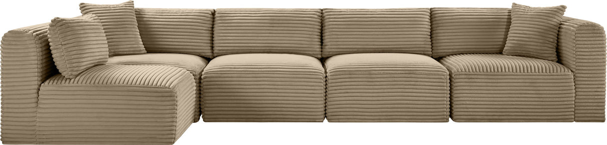 Shaggy - Fabric 5 Piece Modular Sectional