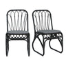Outdoor Wicker Dining Chairs With Washable Cushion (Set of 2)