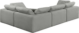 Comfy - 4 Piece Linen Fabric Modular Sectional