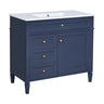 Bathroom Vanity With Top Sink, 2 Drawers And Tip Out Drawer