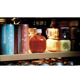 GE GVS04BQNSS - 19 in. 4.1 cu. ft. Freestanding Beverage Center with Adjustable Shelves & Digital Control - Stainless Steel