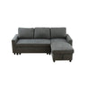 L - Shaped Convertible Sofa Bed With Storage Chaise