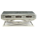 Brancaster - 51" Coffee Table - Aluminum