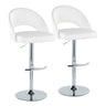 Renee - Adjustable Barstool (Set of 2) - Chrome Base