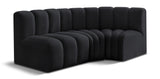 Arc - Velvet 3 Piece Sofa