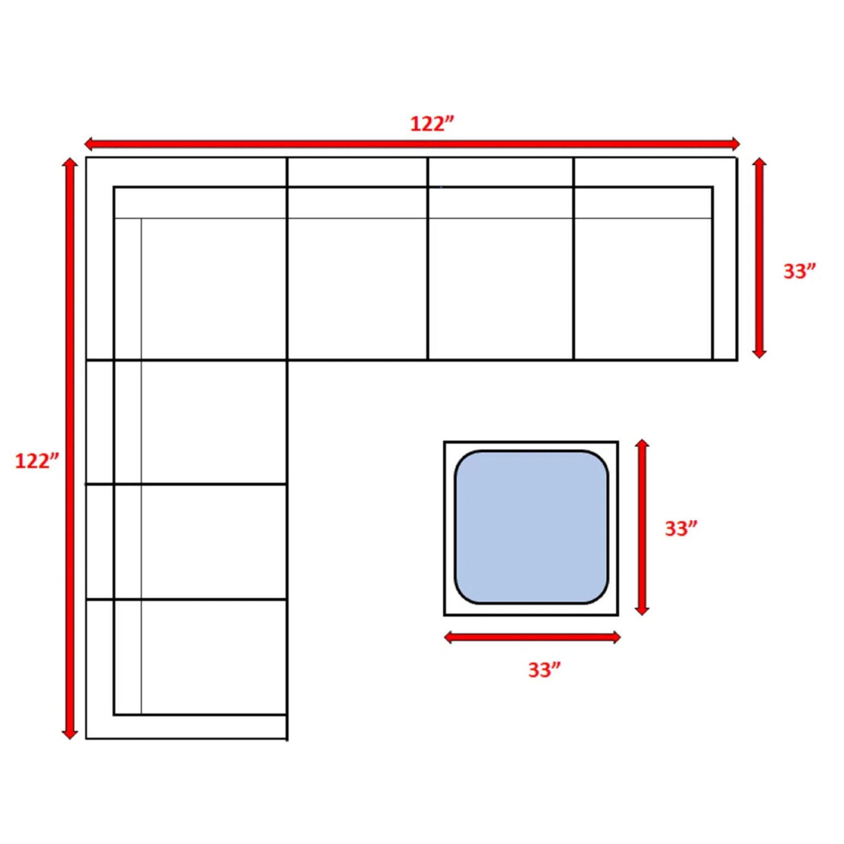 Outdoor Patio Chair Set For Patio With Foam Cushions