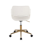 Margarite - Task Chair - Gold Metal