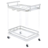Kempton - 2 Tier Bar Cart - Chrome