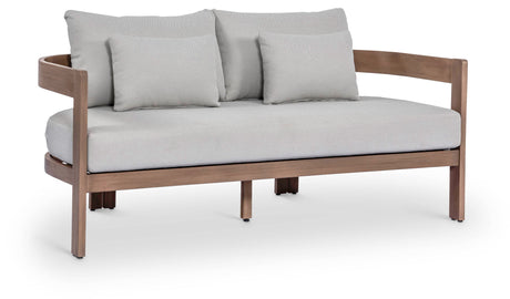 Newport - Water Resistant Fabric 65" Upholstered Outdoor Patio Loveseat