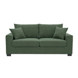 2 Seater Sofa, 2 Throw Pillows For Living Room