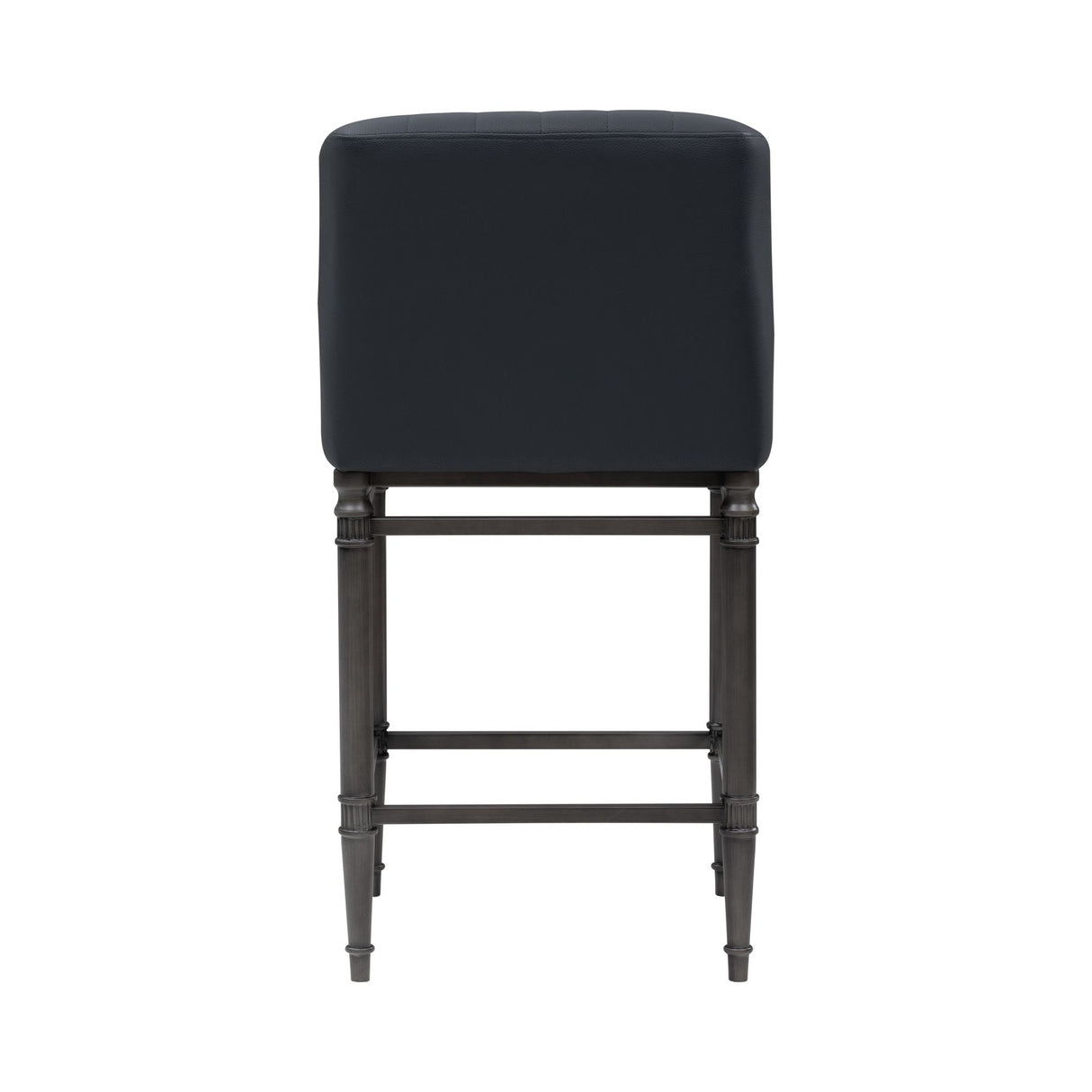 Marvin - Steel Frame Faux Leather Upholstered Counter Height Barstool