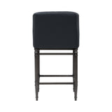 Marvin - Steel Frame Faux Leather Upholstered Counter Height Barstool