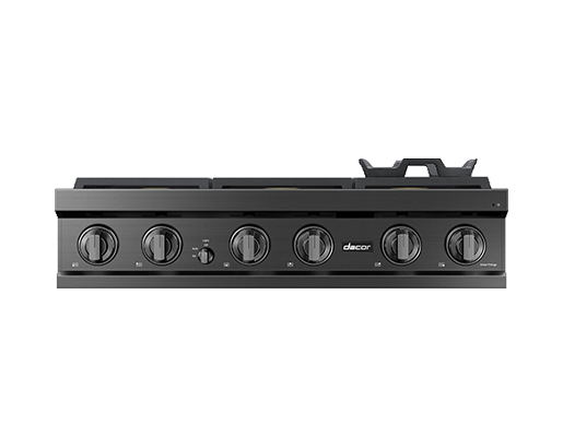 Dacor DTT36T960GM 36 Inch Gas Rangetop Graphite Stainless detail view
