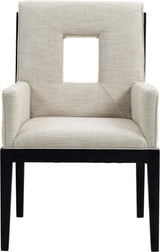 Gwendolyn - Dining Arm Chair With Black Frame