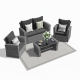 Modern Patio Set With Table And Cushions