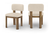 Paloma - Vegan Leather Upholstered Dining Chair (Set of 2) - Brown Frame