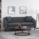 Contemporary 3 Seater Sofa With Plush Accents