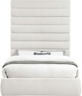 Adam - Linen Fabric Bed With 89" Headboard