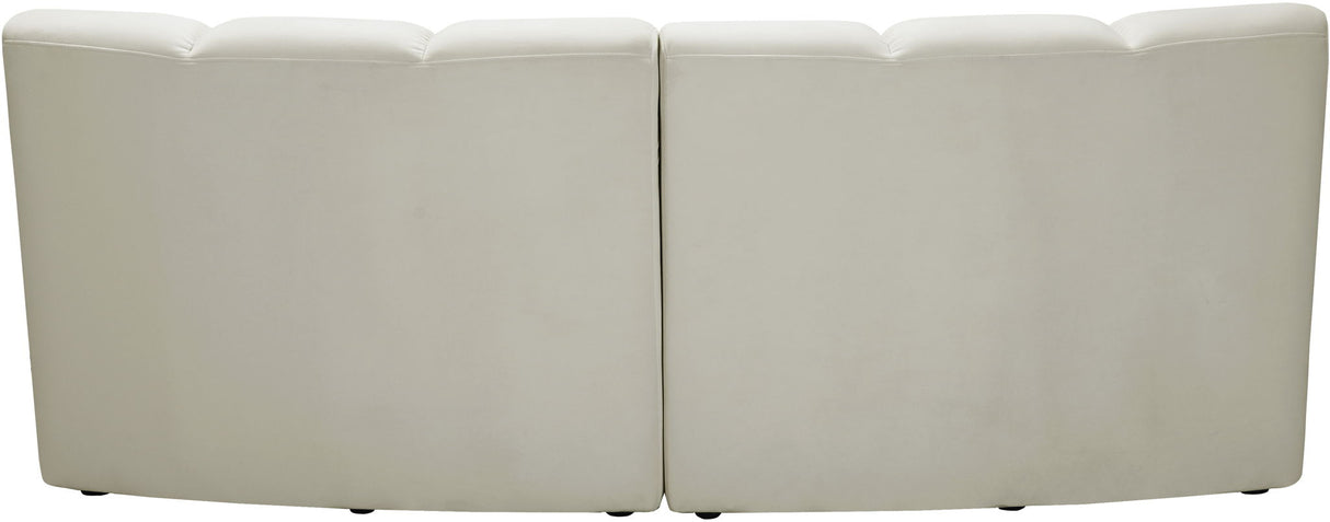 Infinity - 2 Piece Velvet Modular Sectional