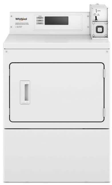Whirlpool CEM2779JQ 27 Inch Commercial Electric Dryer White