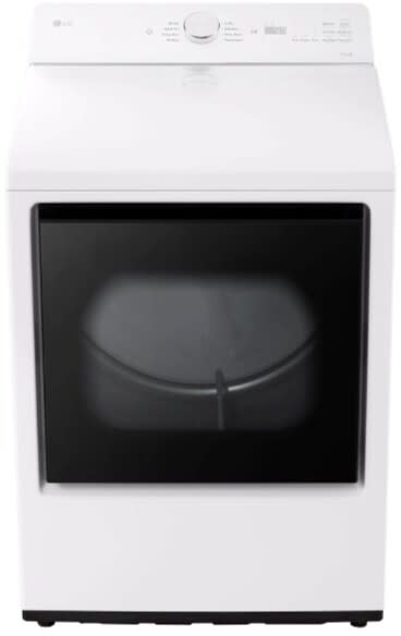 LG DLE8200W electric dryer drum interior view
