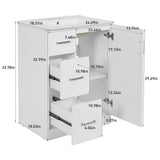 Bathroom Vanity With Under Mount Sink, 2 Drawers And Soft Closing Door