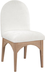 Waldorf - Chenille Dining Side Chair With Natural Legs
