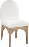 Waldorf - Chenille Dining Side Chair With Natural Legs