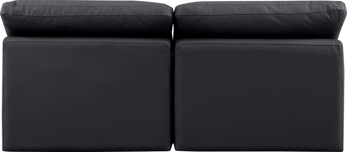 Indulge - Faux Leather 2 Seat Modular Armless Sofa