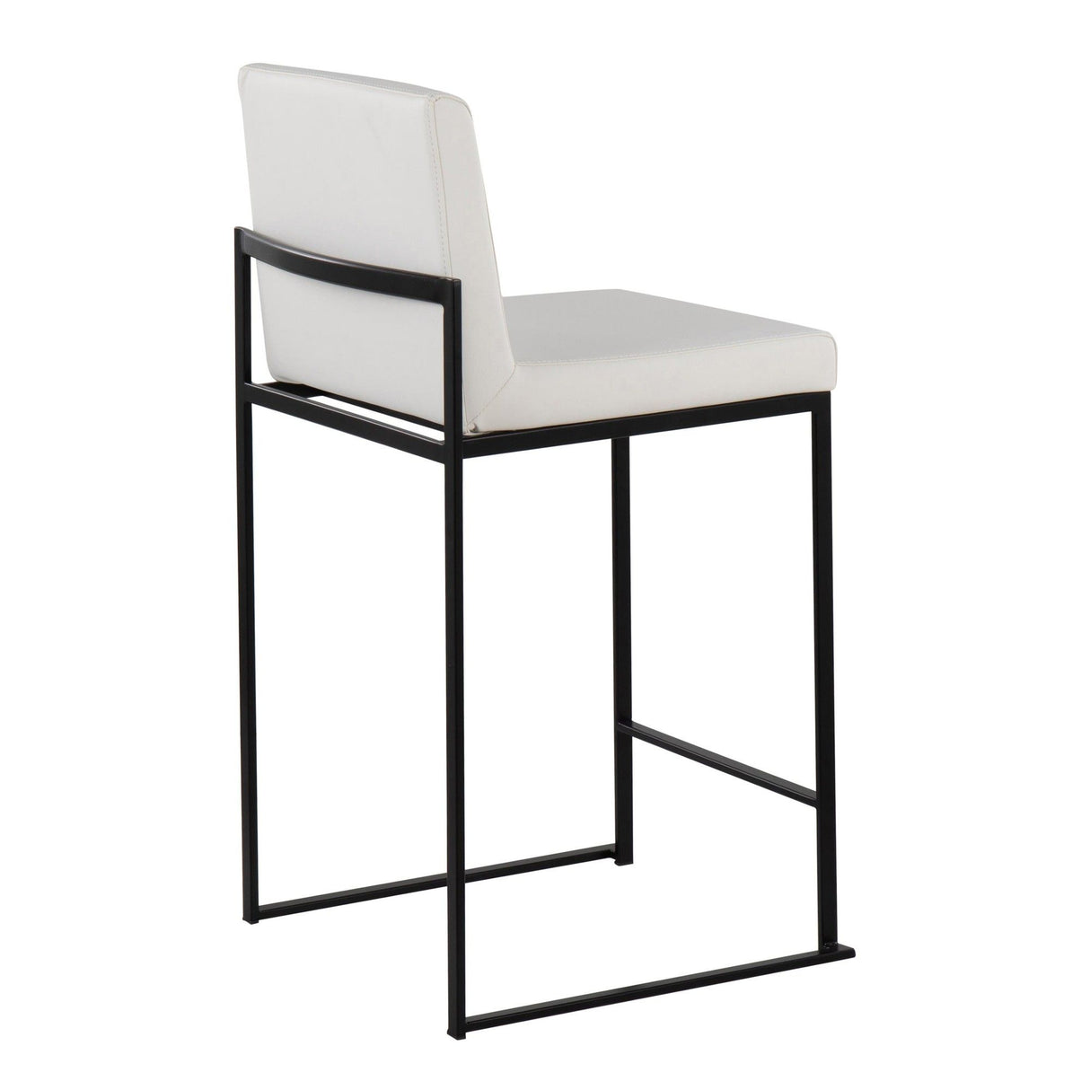 Fuji - High Back Counter Stool - Black Legs