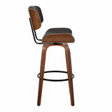 Lombardi - 30" Fixed-Height Barstool (Set of 2) - Walnut Base
