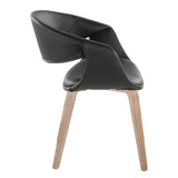 Curvo - Upholstered Chair (Set of 2) - Whitewashed Wood Legs