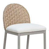 Kobalt - Counter Height Outdoor Barstool - Ivory