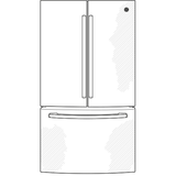 GE GNE27JMMES - 36 in. 27 cu. ft. French Door Refrigerator with Internal Water Dispenser - Fingerprint Resistant Slate