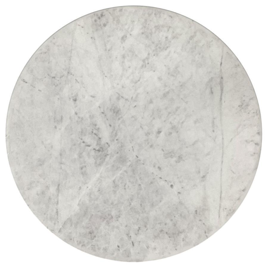 Haven - Round Genuine White Marble Top Table