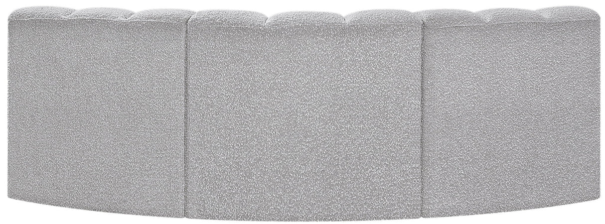 Arc - Boucle Fabric 3 Piece Modular Corner Sofa