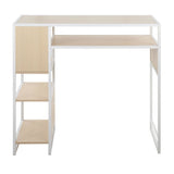 Display - Farmhouse Bar Height Table With Storage Space For Dining Room