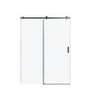 Frameless Single Sliding Shower Door, Sgcc Tempered Glass, Reversible