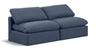 Indulge - Linen 2 Seat Modular Armless Sofa