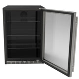 Summerset 24 Inch Outdoor Rated Refrigerator w/ Glass Door - RFR-24G