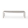 Outdoor Modern Aluminum Dining Bench, Durable And Elegant Design