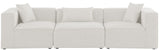 Cube - Linen Modular 3 Seat Sofa