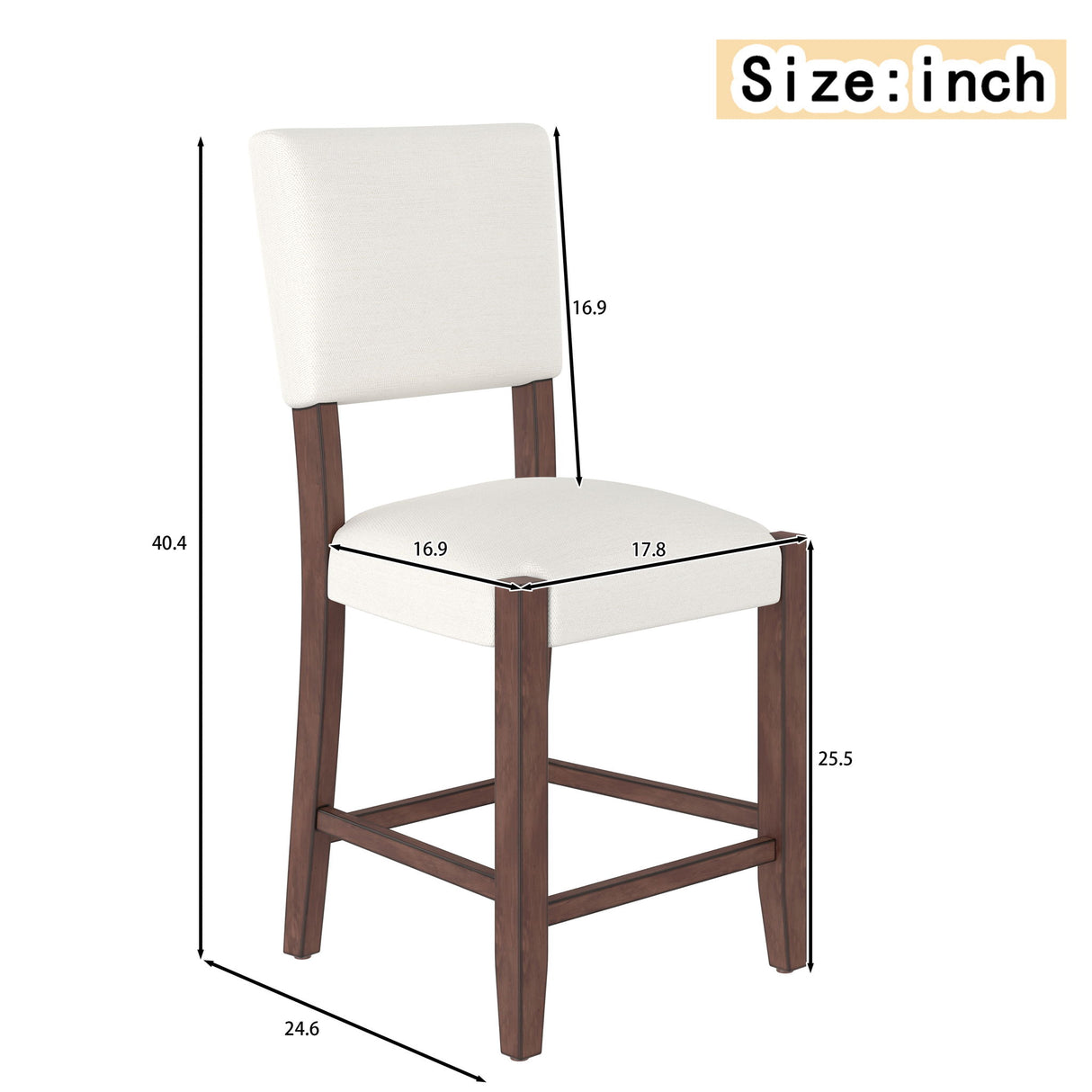 Mid Century Modern Bar Stools, Upholstered Counter Chairs