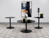 Ganso - Round Glass Top Coffee And End Table Set