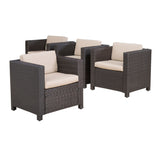 Stylish Outdoor Club Chair With Weather Resistant Cushions