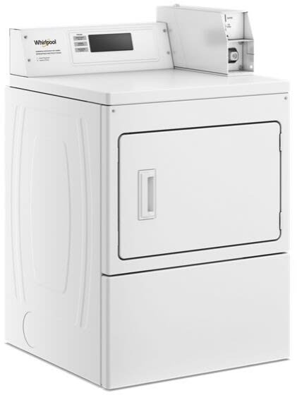 Whirlpool CEM2779JQ commercial dryer angle view