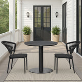 Clarke - 3-Piece Outdoor Bar Set - Black